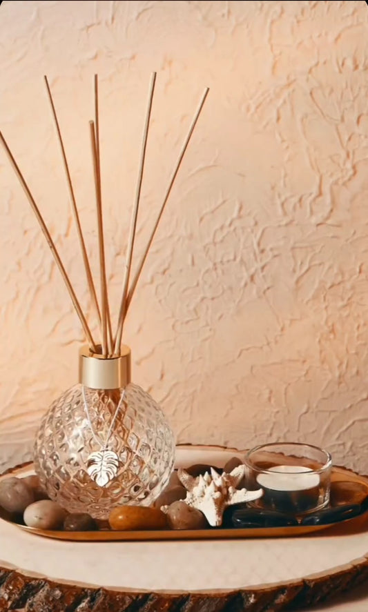 Home Reed Diffuser *Amber* (Clear Design)